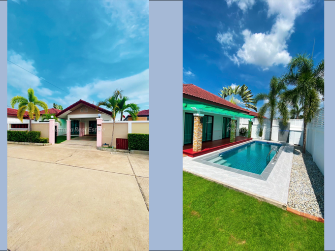 The Bliss 2 Pool Villa For Sale in East Pattaya 3 Bedroom with Private Pool Views - HETB204