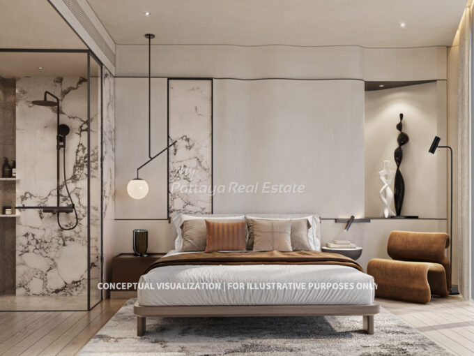 Soondri WongAmat Pattaya - Type A1 - 1 Bedroom / 1 Bathroom Artistic Renders - My Pattaya Real Estate